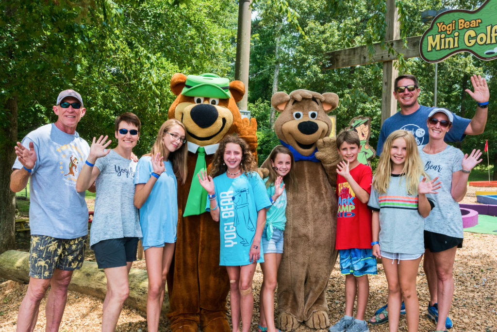 Family and Friends Outside Camp Fun